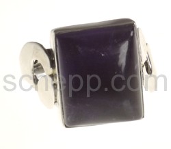 Ring, amethyst, rectangular