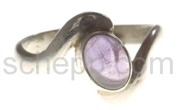 Ring, Amethyst, oval, klein