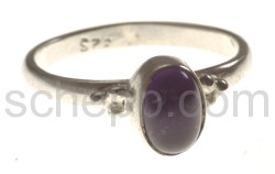 Ring, Amethyst, oval, klein