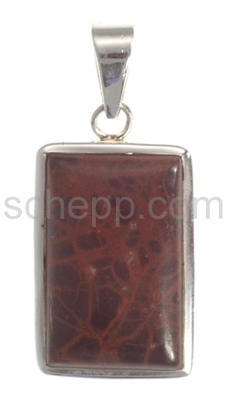 Pendant, Cafe-Obsidian, rectangular