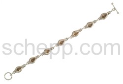 Gliederarmband, Citrin mit Facettenschliff