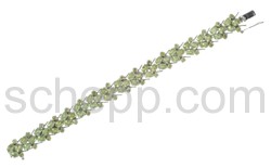 Gliederarmband, Peridot mit Facettenschliff