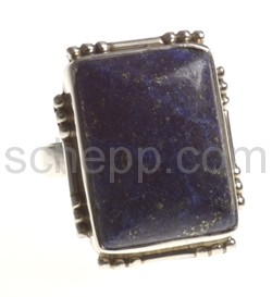 Ring with lapis lazuli, rectangular