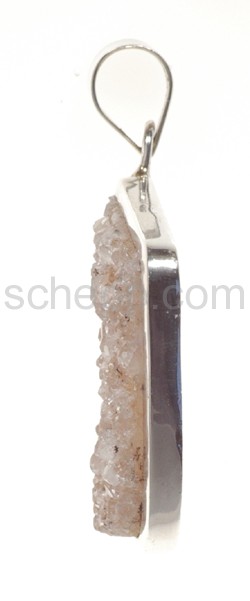 Anhnger, Quarz-Druse, abgerundet