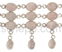 Collier Rosenquarz