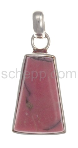 Pendant, ruby, square