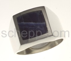 Seal ring with sodalite, square