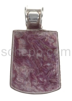 Pendant, sugilite, angular