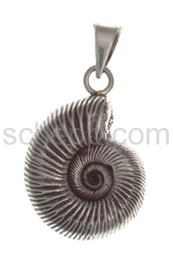 Pendant snail, ammonite original cast