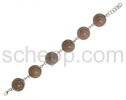 Gliederarmband mit echten Muscheln