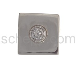 Pendant with white Zirconia, square