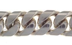 Curb bracelet, very wide, width 2.6 cm