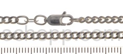 Curb chain, width 2.5 mm