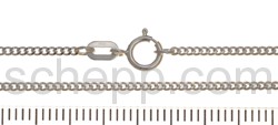 Curb chain, width 1.3 mm
