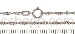 Singapore chain/cord chain, Ø 1.5 mm