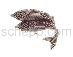 Brooch 2 dolphins