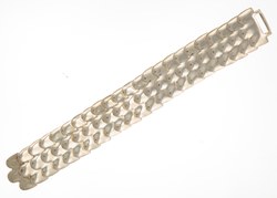 Gliederarmband aus wellenfrmigen Silberplatten