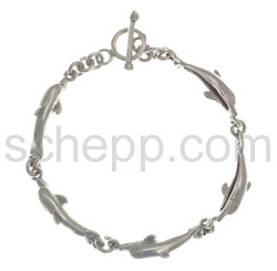 Link bracelet dolphins