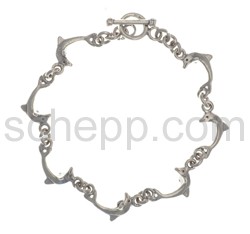 Link bracelet dolphins