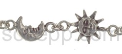 Gliederarmband, Sonnen und Monde