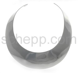 Halsspange, gewlbt, 5,2 cm, glatt, sehr gro