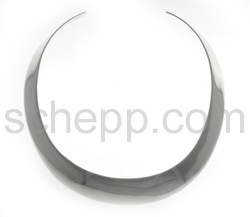 Halsspange, gewlbt, 2,5 cm, glatt, gro