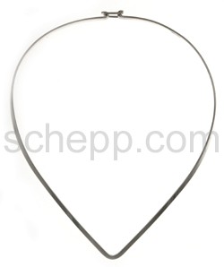 Halsspange, 3 mm, tropfenfrmig