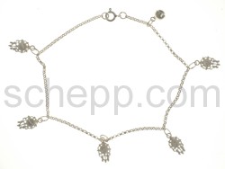 Fukettchen mit Uhren und Glckchen