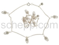 Anklet with watches and bells