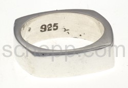 Ring, eckig, schmal