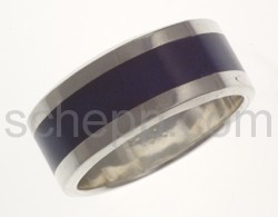 Ring with blue stripes