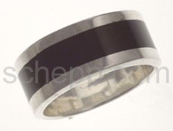 Ring with black stripes