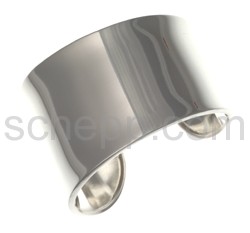 Bangle, slightly curved, smooth