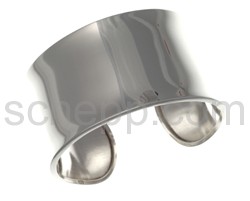 Bangle, slightly curved, smooth