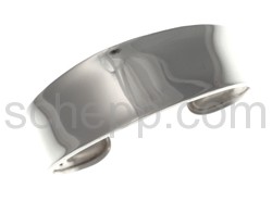 Bangle, slightly curved, smooth