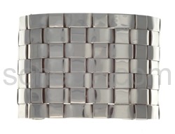 Armspange, geflochten, breit