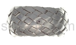 Armspange, geflochten, breit
