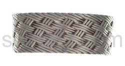 Armspange, geflochten, breit