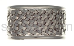 Armspange, geflochten, breit