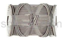 Armspange, geflochten, breit
