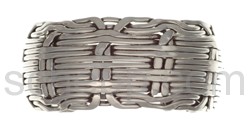 Armspange, geflochten, breit