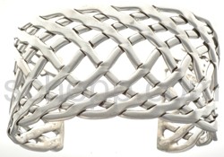 Armspange, geflochten, breit