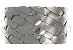 Armspange, geflochten, breit