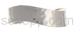 Armspange, wellenförmig, gehämmert