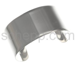 Bangle, smooth, wide