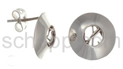 Set aus rundem Anhnger und Ohrsteckern