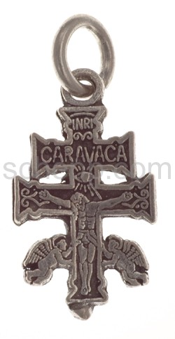 Pendant, cross with Christ and Angels