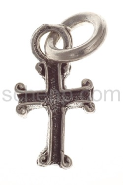 Pendant, cross with ornaments