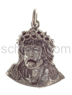 Pendant, Jesus\ head with crown of thorns