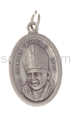 Amulet, Pope John Paul II./Mary and Christ